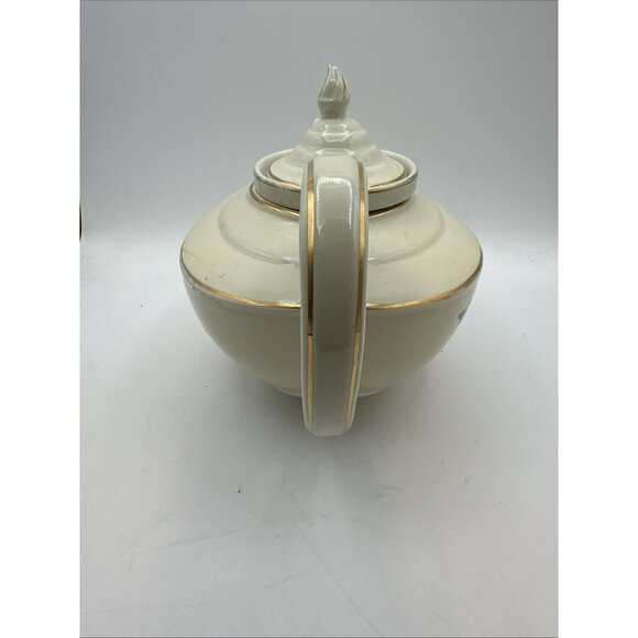 Aladdin Tea Pot Hall Autumn Leaf with Lid and Infuser Vintage MCM - Picture 6 of 15